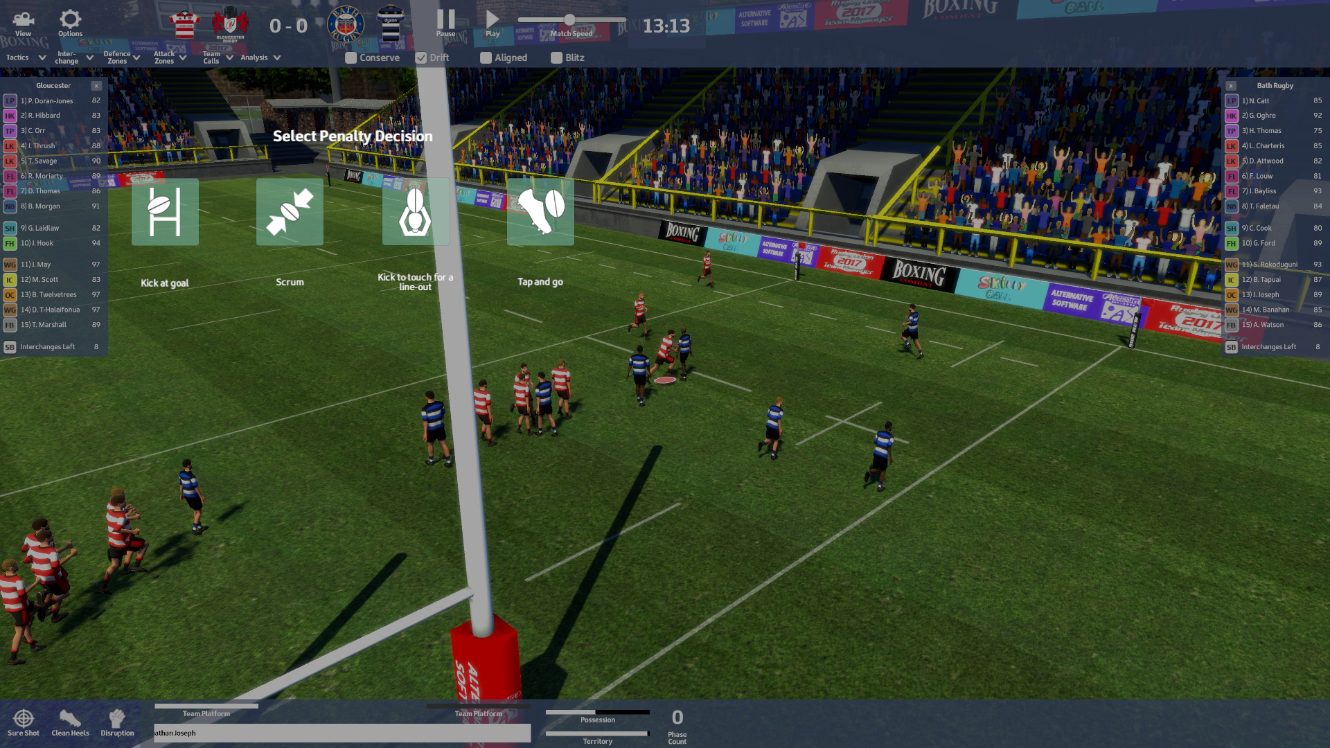 Rugby union Team Manger 17