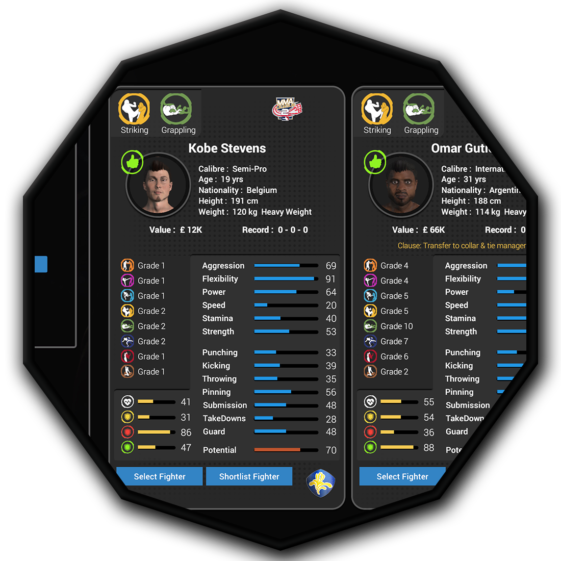 MMA Team Manager screenshot 3